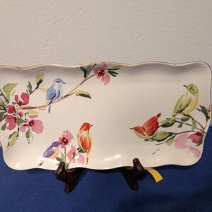 Grace Multicolor Floral Bird Tray